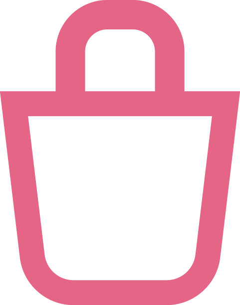 白色背景的粉色包包图片下载