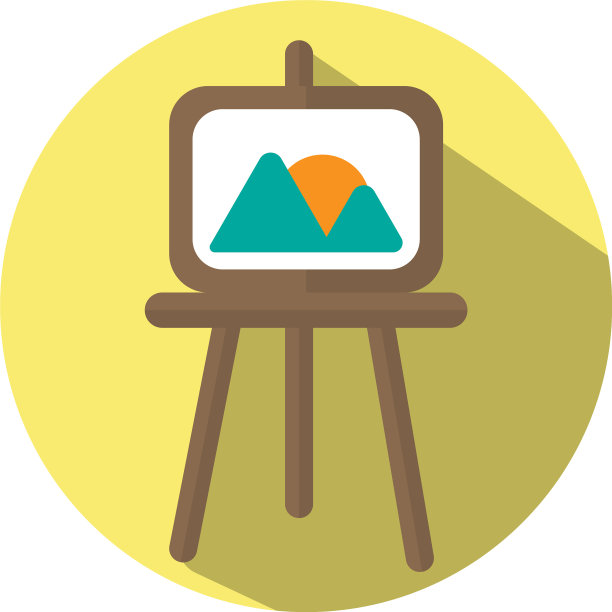 白色背景的教育画布图片下载