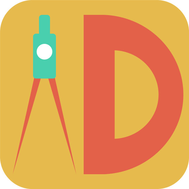 白底上的指南针和角尺图片下载