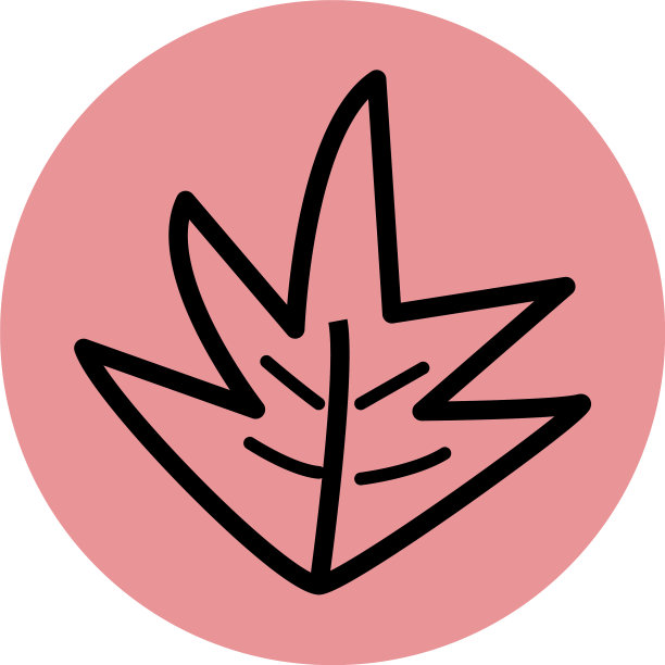 白色背景上的季节性红叶图片下载