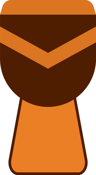 一个白色背景的鼓图片下载