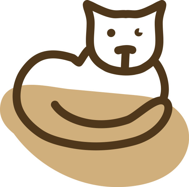 白色背景上的小宠物猫图片下载