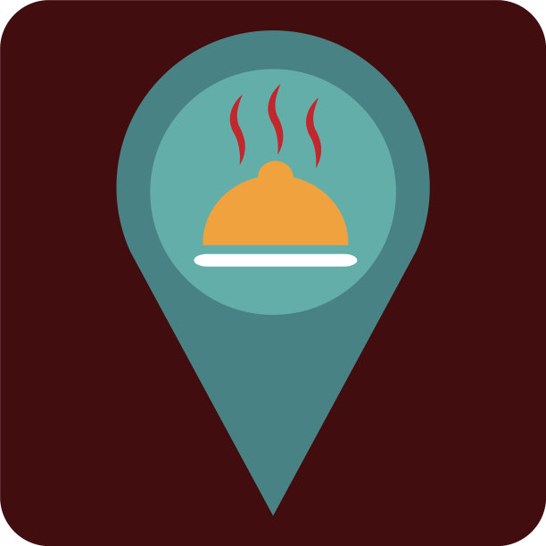 白色背景的烹饪服务地点图片下载