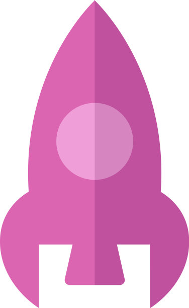 白色背景的科学火箭图片下载