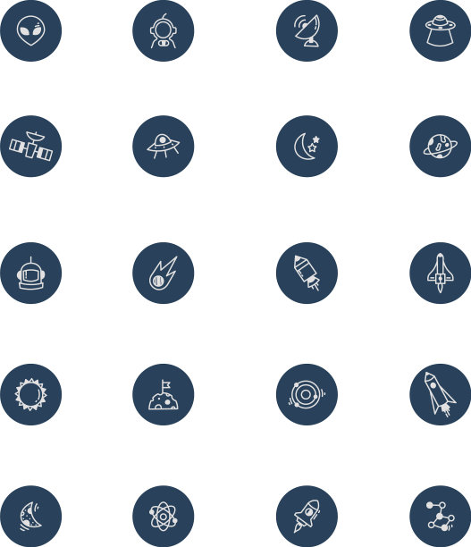 白色背景的空间站图片下载