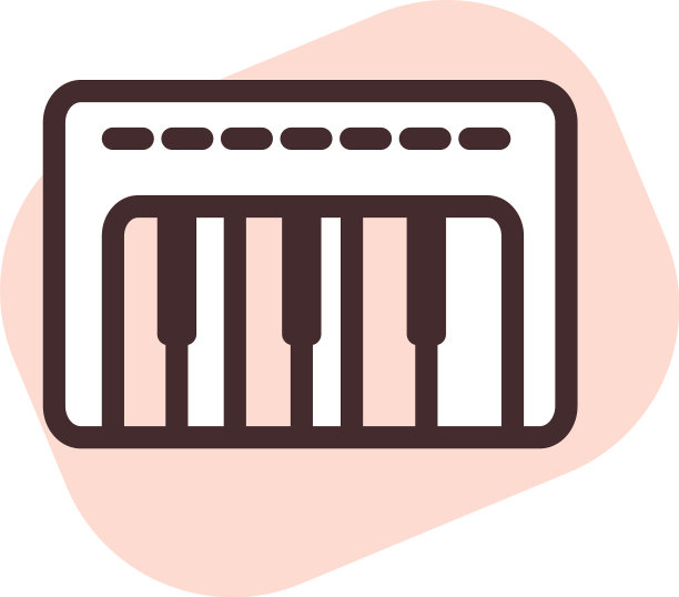 白色背景上的钢琴玩具图片下载