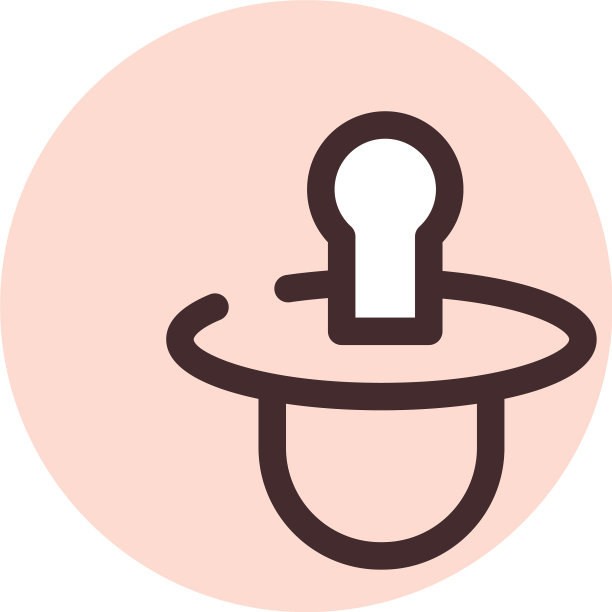 白色背景的婴儿奶嘴图片下载