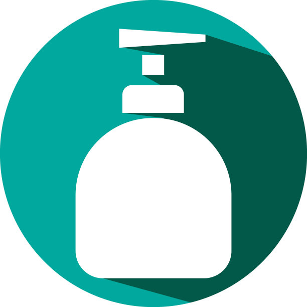 白色背景的液体肥皂图片下载