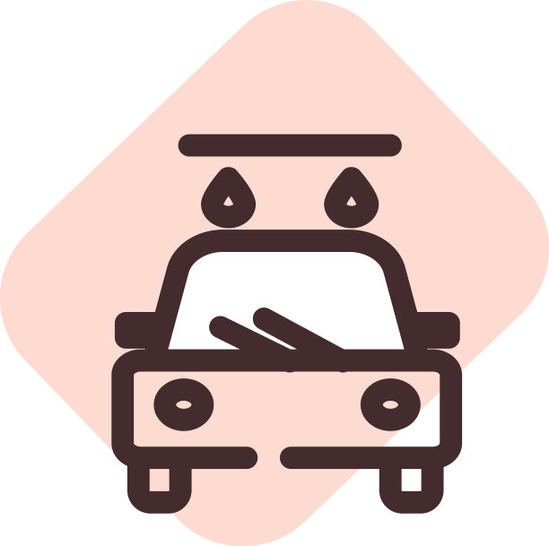 在白色背景上洗车图片下载