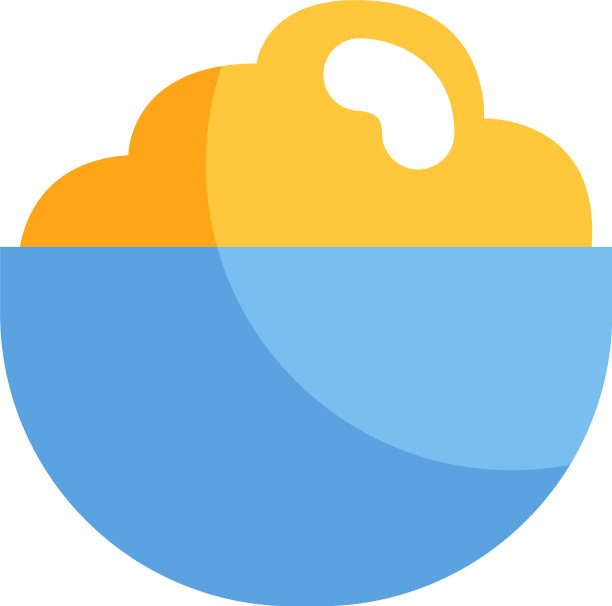 白底碗里的粥图片下载