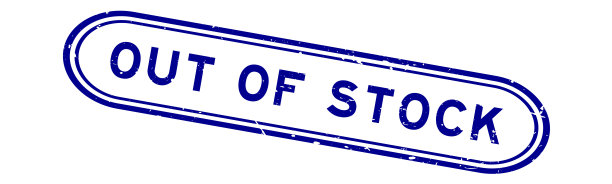 垃圾蓝色脱销字橡胶印章邮票在白色背景图片下载