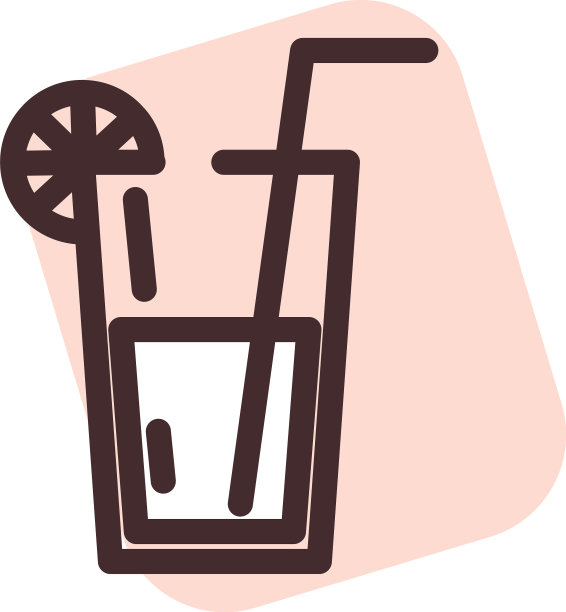 白色背景的长岛鸡尾酒图片下载