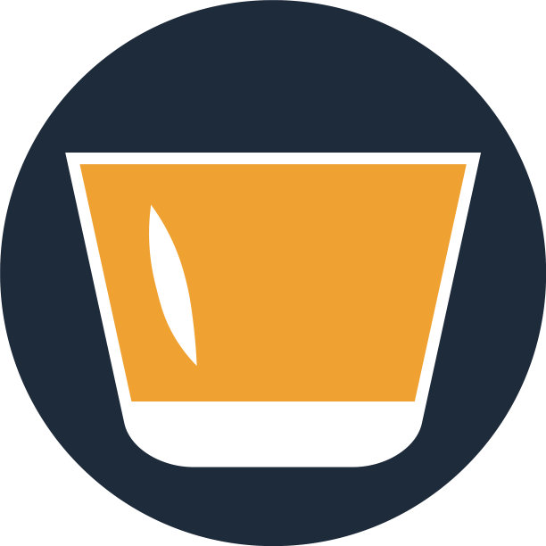 白色背景上的黄色玻璃图片下载