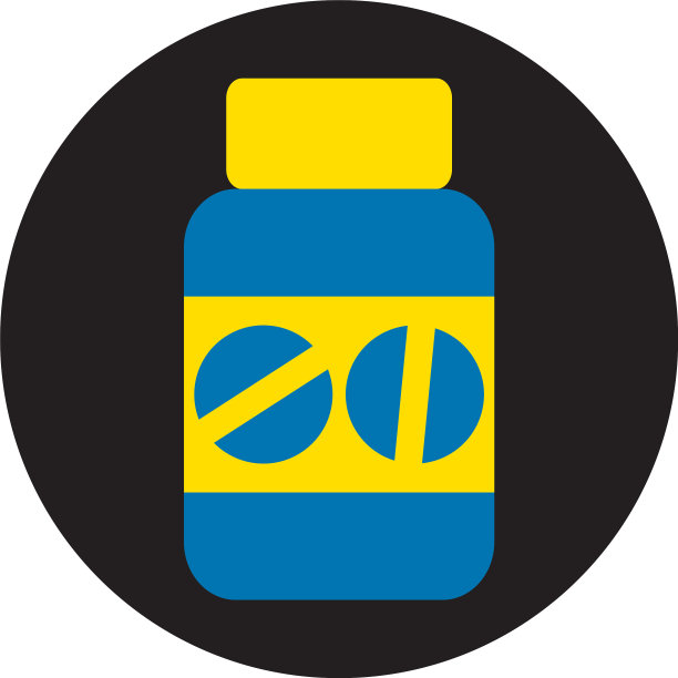 白色背景的健身药片图片下载