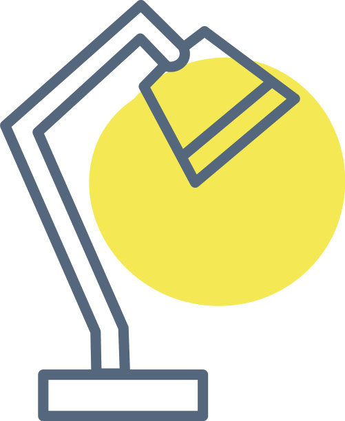 白色背景的台灯图片下载