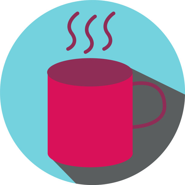 白色背景的办公室咖啡图片下载