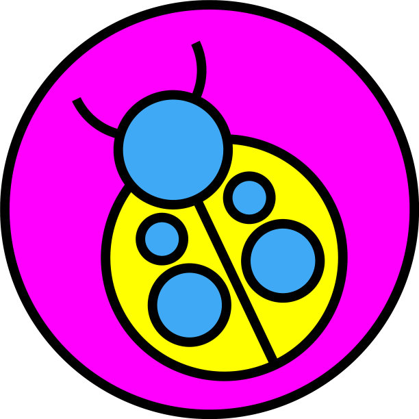 白色背景上的春天瓢虫图片下载