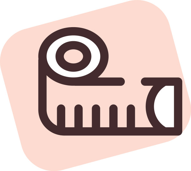 白色背景上的纺织仪表图片下载