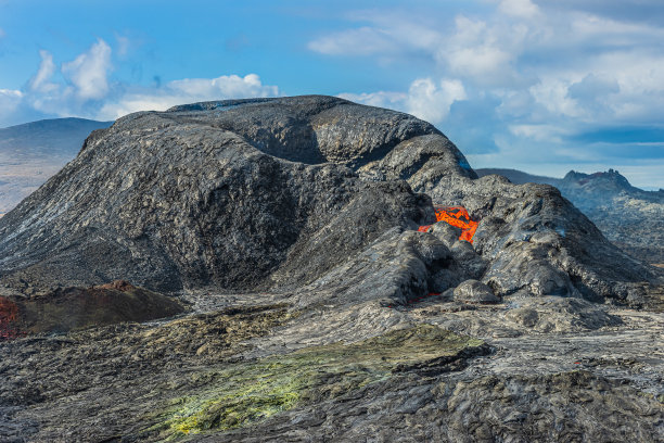 冰岛活火山喷发前图片下载