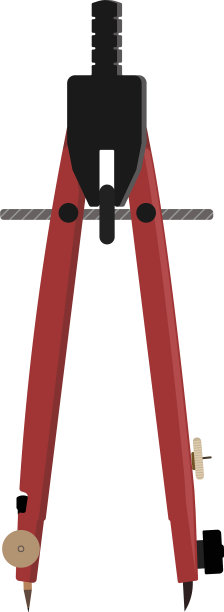 白底的数学罗盘图片下载