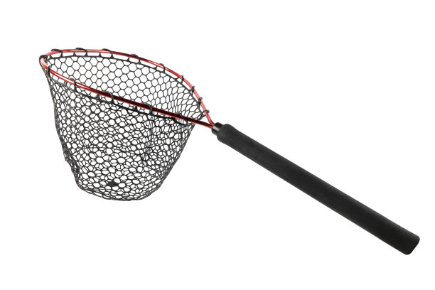 白色背景上的渔网。孤立的空渔网。图片下载