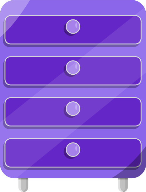 白色底色的紫色抽屉图片下载