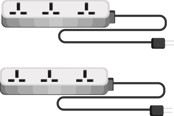 白色背景上的扩展板图片下载