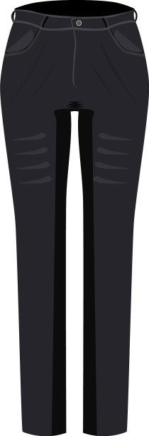 白色背景的古特牛仔裤图片下载