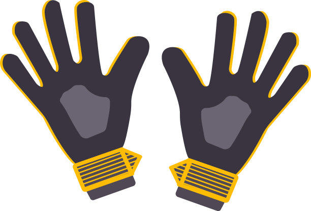 白色背景的手套图片下载