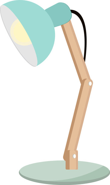 白色背景的台灯图片下载