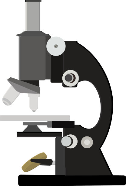 白色背景的科学显微镜图片下载