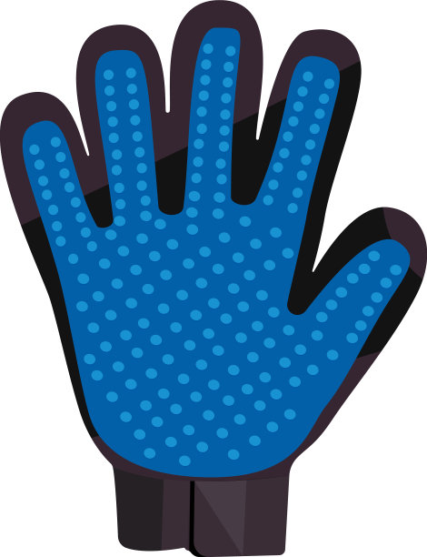 白色背景的宠物脱毛手套图片下载