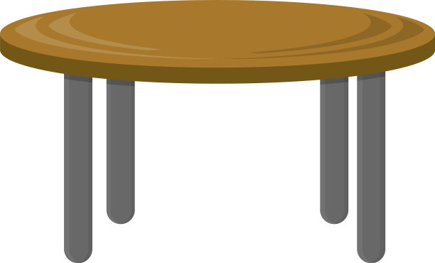 白色背景的厨房小桌子图片下载