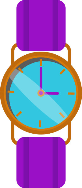 白色背景的女孩腕表图片下载