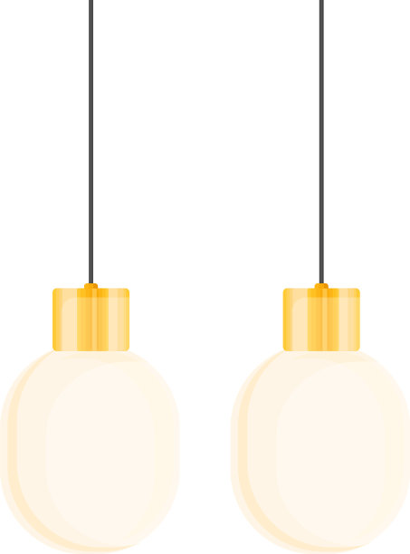 白色背景的厨房顶灯图片下载