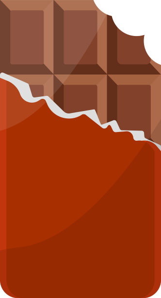 白底色红纸黑巧克力图片下载