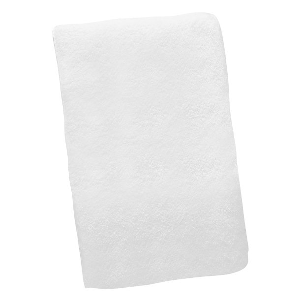 干净的白色毛巾隔离在白色上图片下载