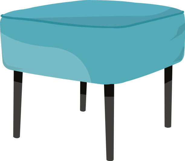 白色背景下的蓝色脚踏板图片下载