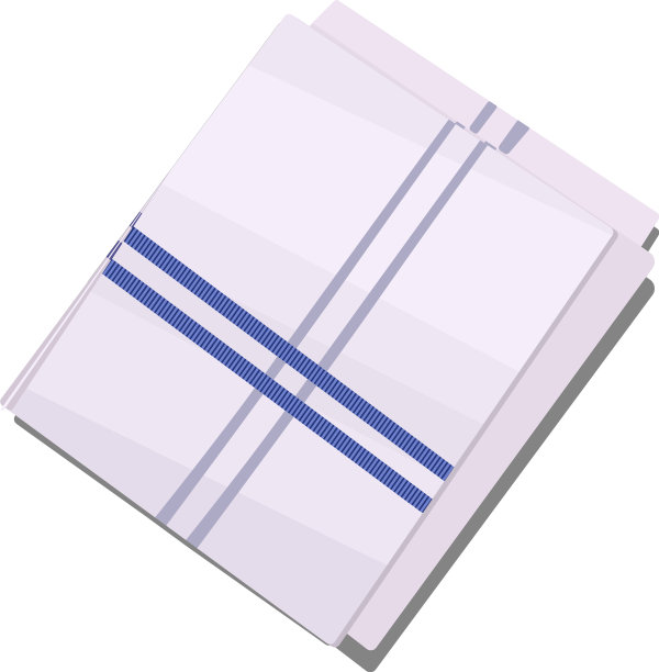 白色背景上的白色手帕图片下载