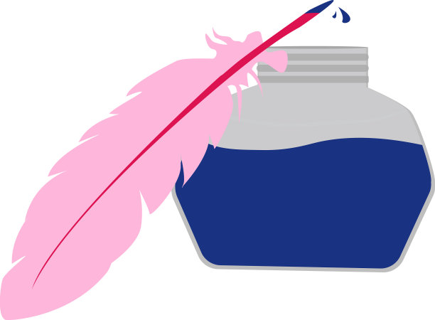 蓝色的墨水和白色的底色图片下载