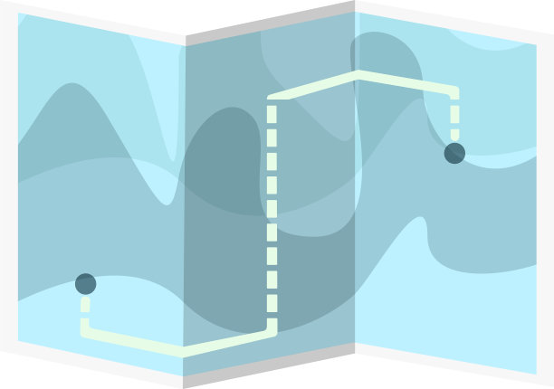 白色背景的路线图图片下载