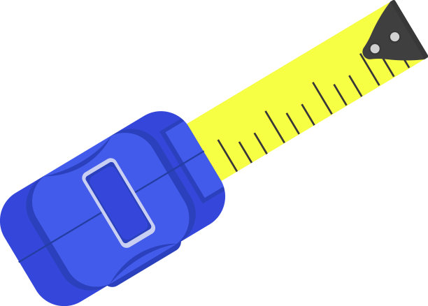 白色背景的卷尺图片下载