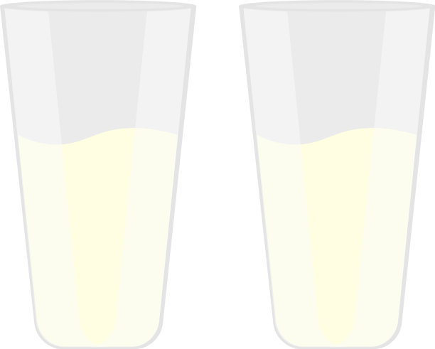 白底上的一杯牛奶图片下载