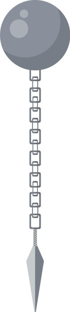 白色背景的忍者武器图片下载