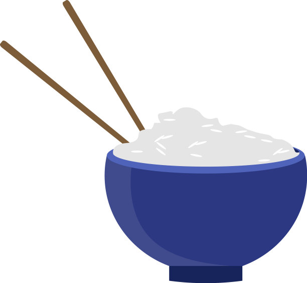 一碗白底米饭图片下载