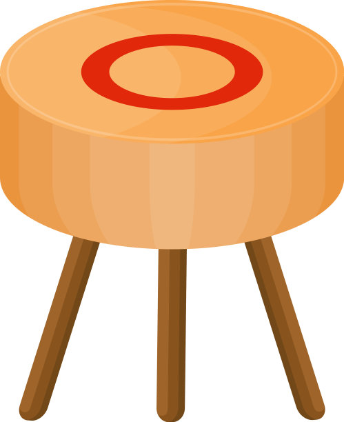 白色背景的现代凳子图片下载