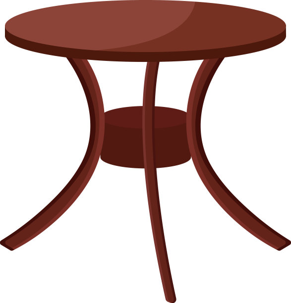 白色背景上装饰复古的桌子图片下载