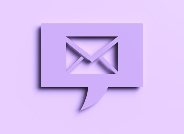3D邮件图标语音泡泡。通信的概念。图片下载