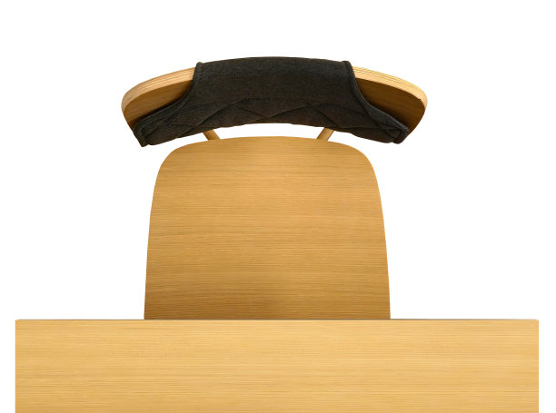 室内空木桌椅俯视图，空白空间用于文字或复制空间，孤立，白色背景与裁剪路径图片下载