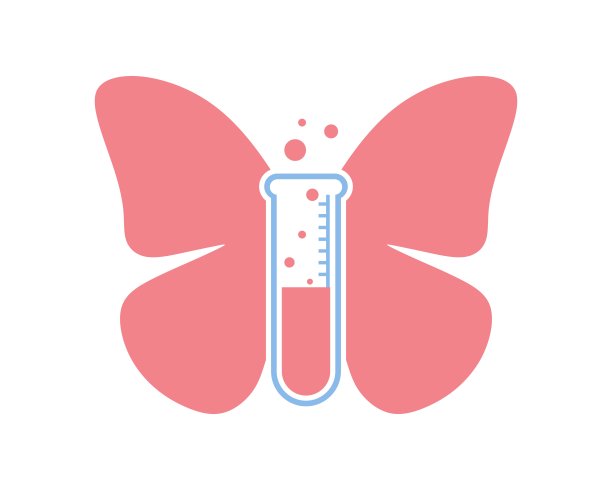 蝴蝶带着药水瓶在里面图片下载